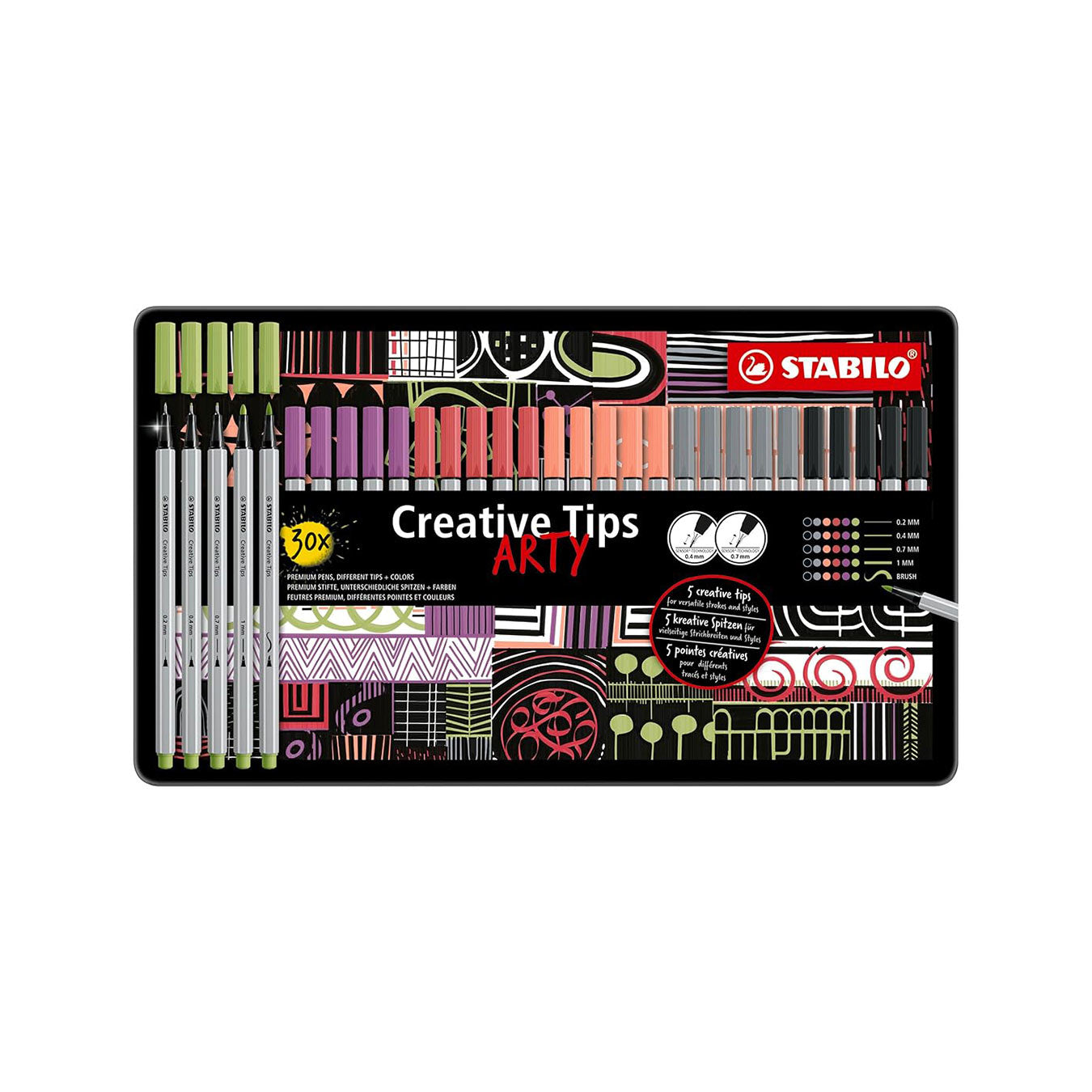 STABILO Arty Multi Liner Creative Tips - Set of 30 Stabilo