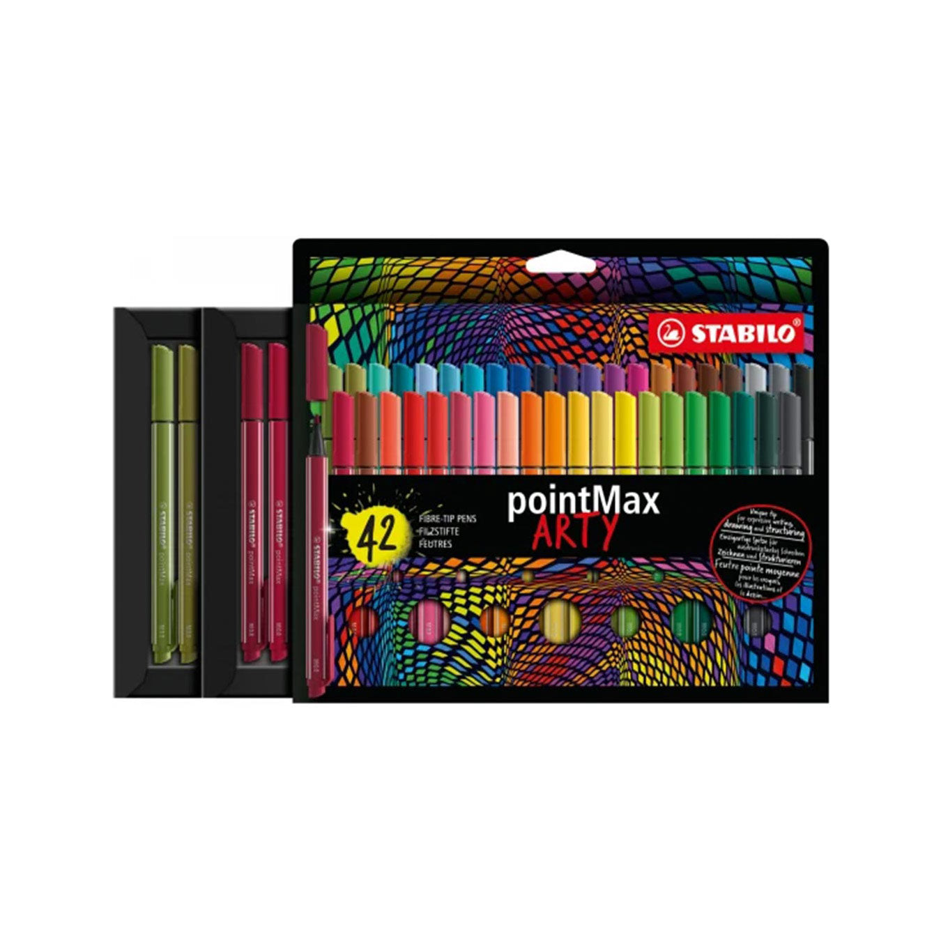 STABILO PointMax Arty Fineliner Pen Set - 42 Colours Stabilo