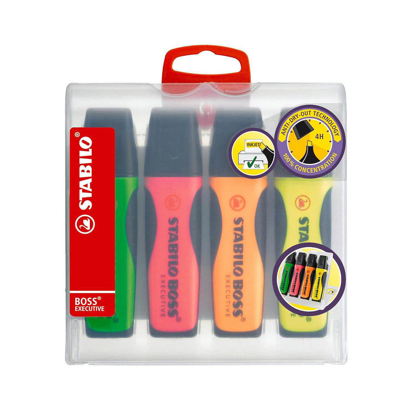 Stabilo | Boss Executive | Highlighter | Pack of 4 Stabilo