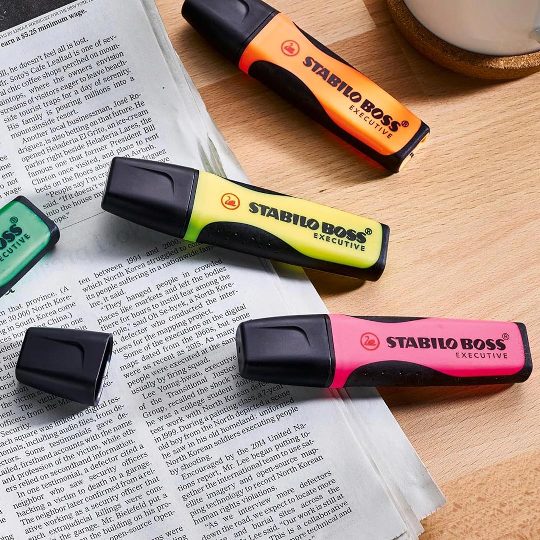 Stabilo | Boss Executive | Highlighter | Pack of 4 Stabilo