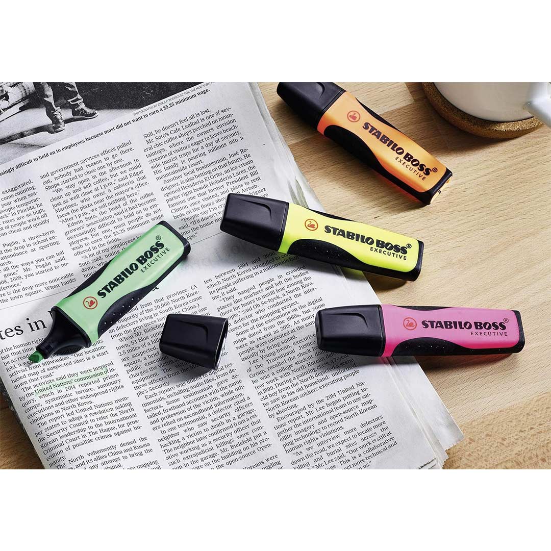 Stabilo | Boss Highlighter Pen| Executive Series | Yellow | 1 Piece