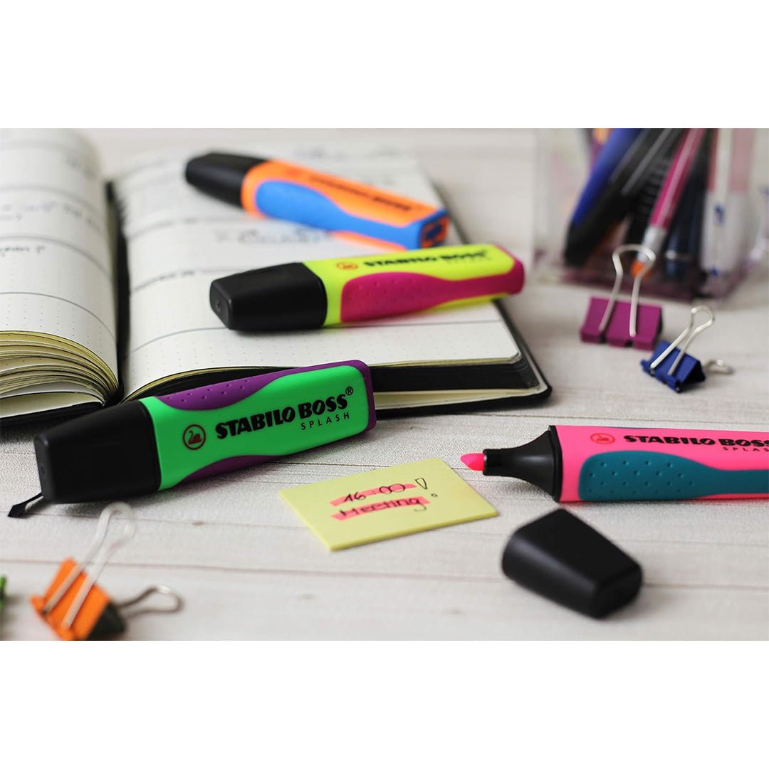 Stabilo | Boss Highlighter Pen| Splash Series | Fluorescent Green | 1 Piece