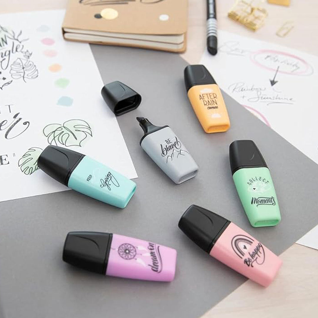 Stabilo | Boss | Mini Pastellove | Highlighter Pen | Pack of 6 | Assorted Colours Stabilo