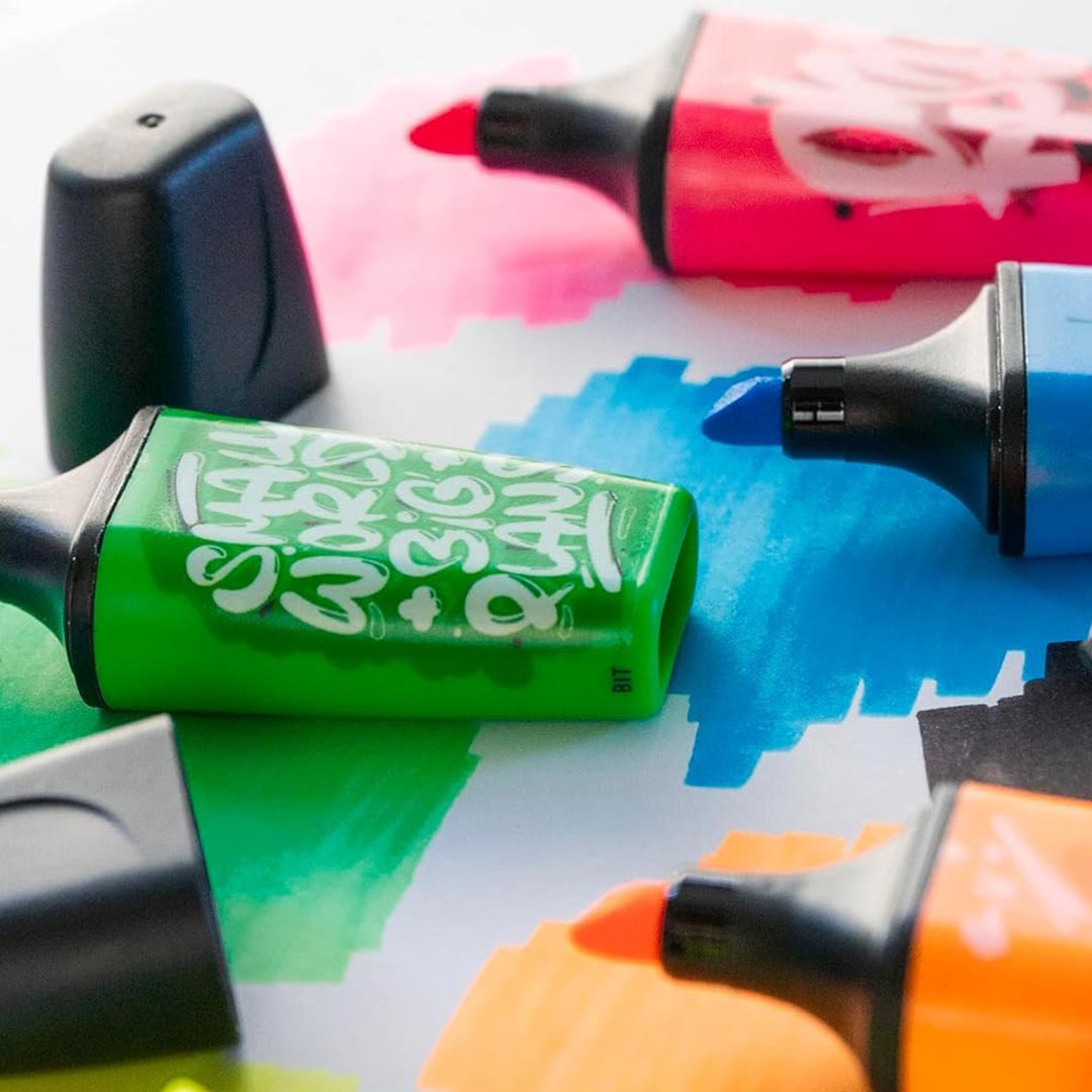 Stabilo | Boss | Mini Snooze One | Highlighter Pen | Pack of 3 | Orange, Pink, Green Stabilo