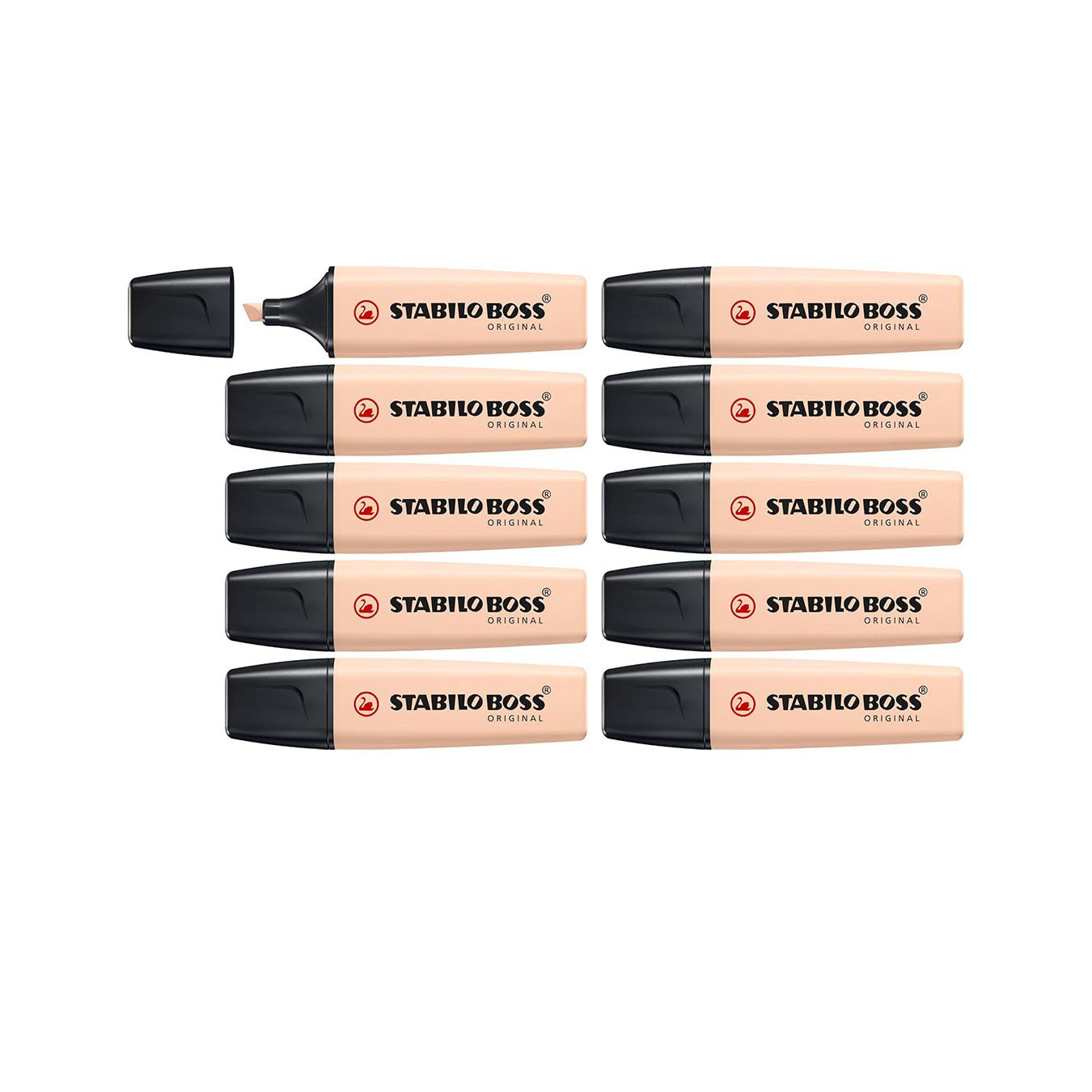 STABILO BOSS ORIGINAL NatureCOLORS Highlighter - Biege (10 PCS) Stabilo