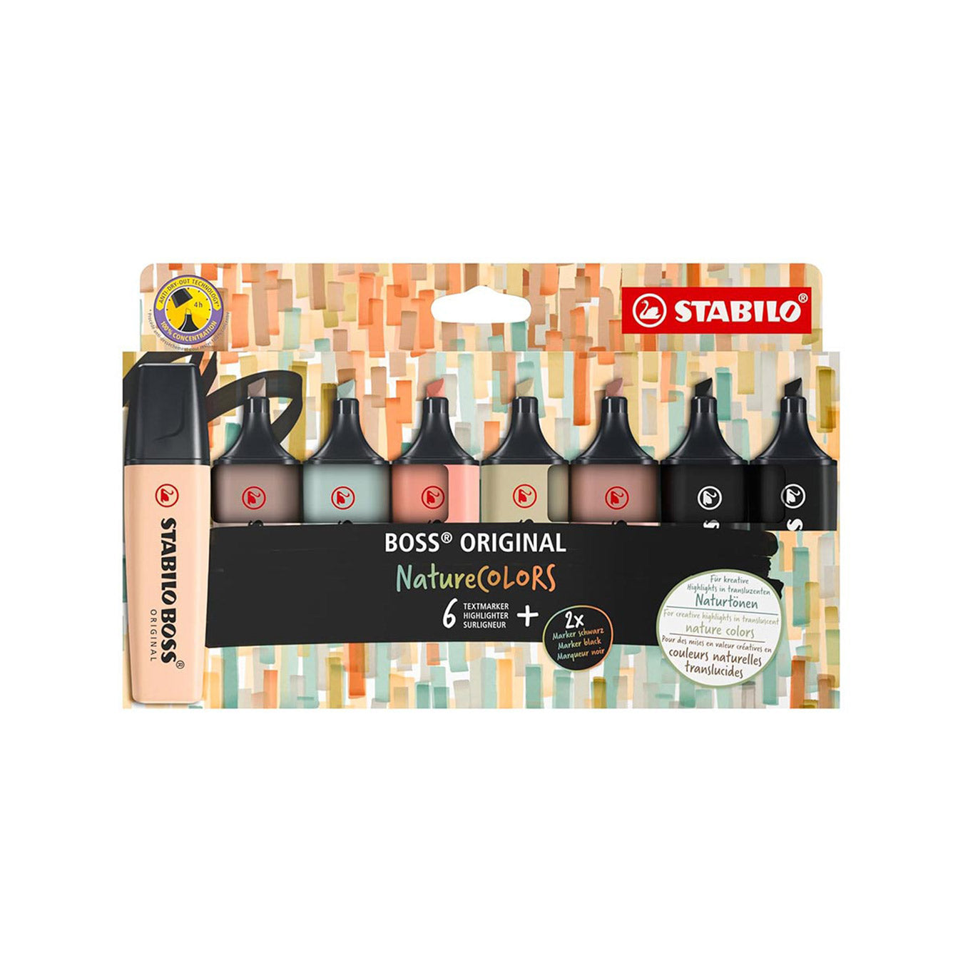 Stabilo | Boss Original Highlighter | Nature Colors | Pack of 8 Colours Stabilo