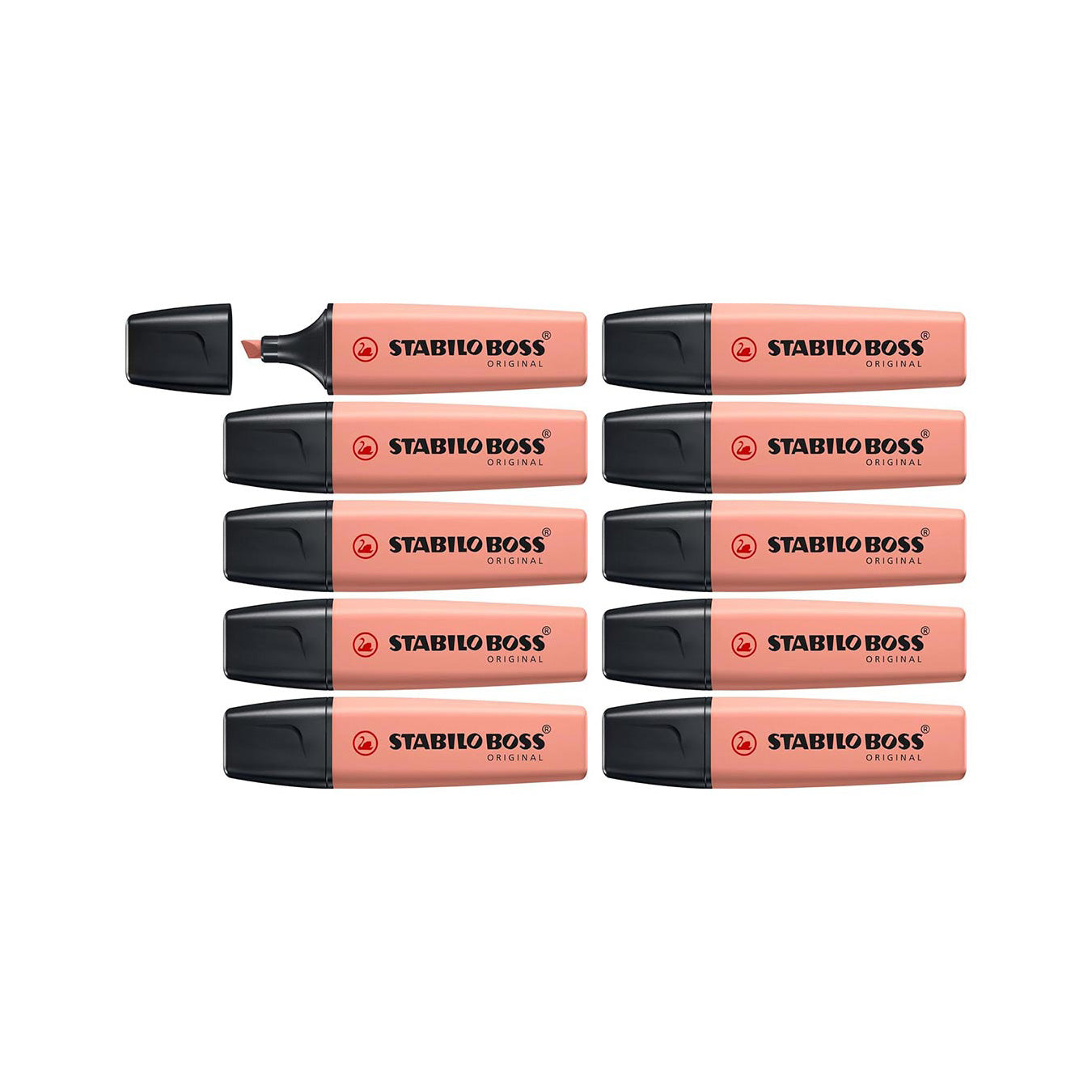 STABILO BOSS ORIGINAL NatureCOLORS Highlighter - Sienna (10 PCS) Stabilo