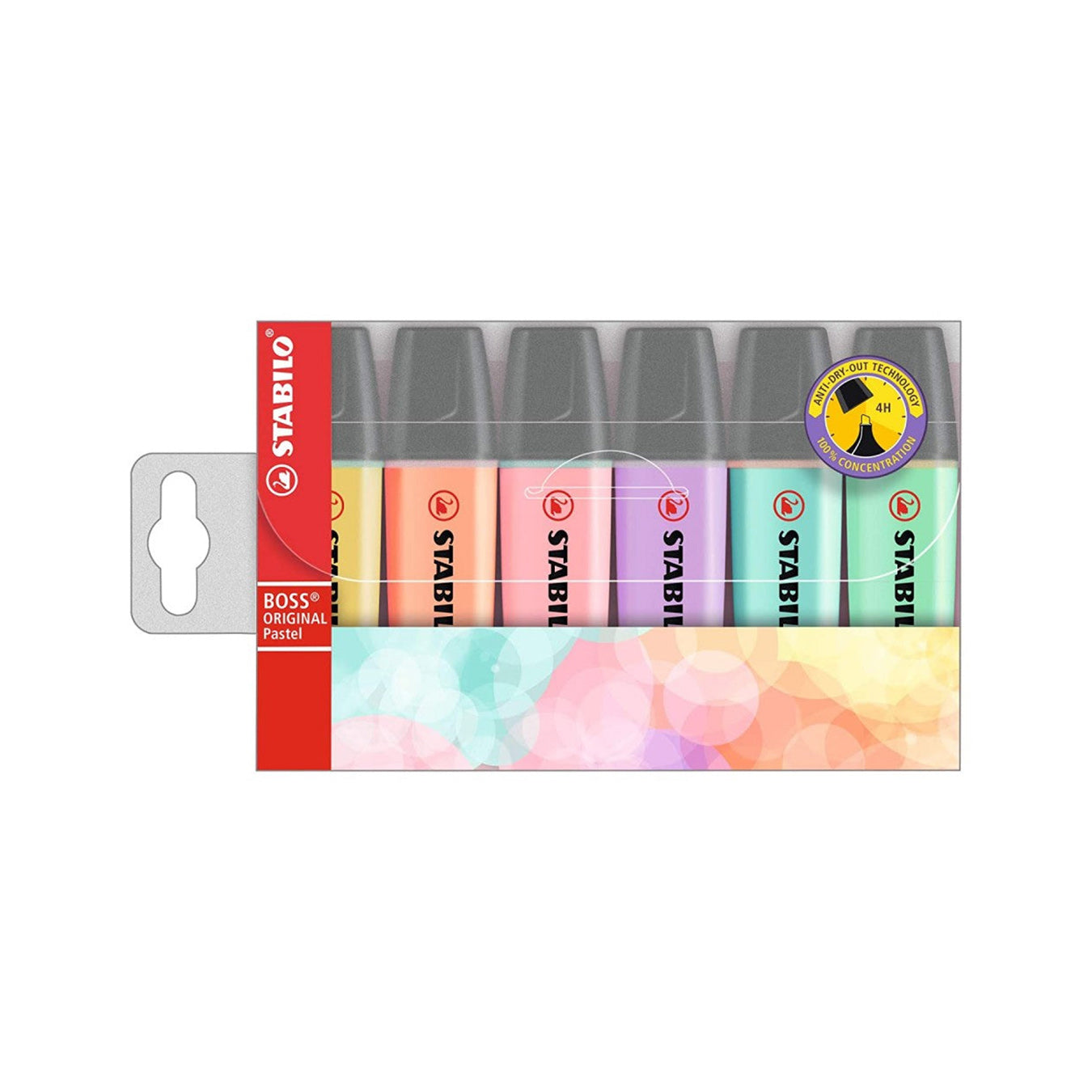 Stabilo | Boss Original | Highlighter Pen | Assorted Colours | Pack Of 6 Pcs Stabilo