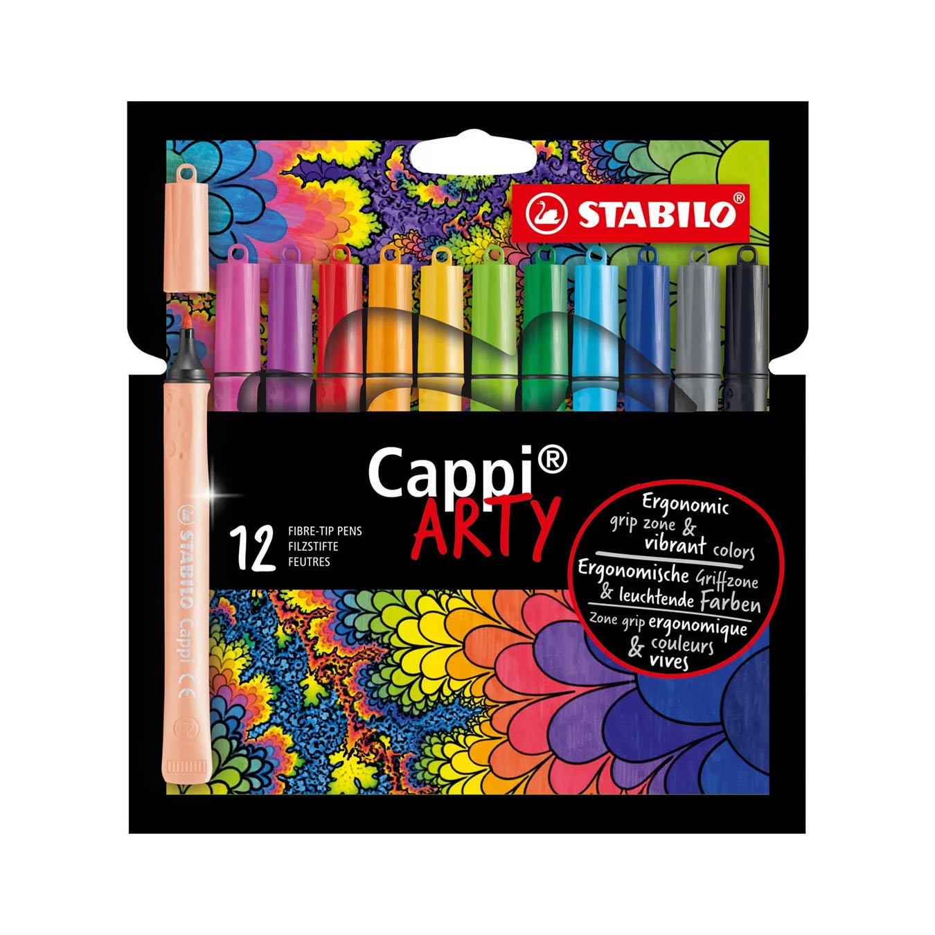 Stabilo | Cappi Arty | Felt Tip Pen | Pack Of 12 Stabilo