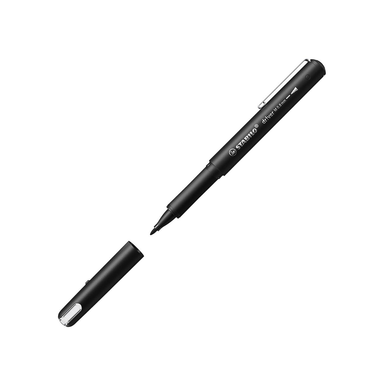 Stabilo | dr!ver Series | Premium Fineliner | 0.8mm | Medium | Black Stabilo