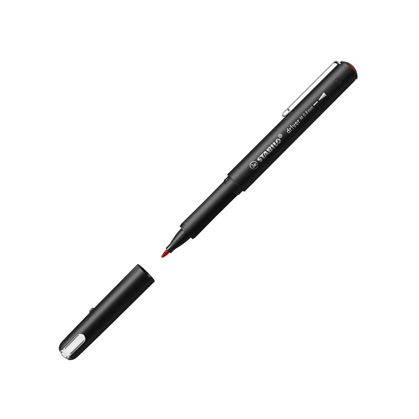 Stabilo | dr!ver Series | Premium Fineliner | 0.8mm | Medium | Red Stabilo