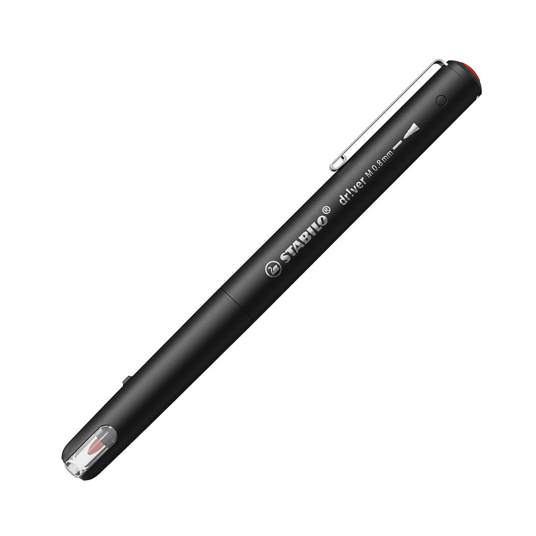 Stabilo | dr!ver Series | Premium Fineliner | 0.8mm | Medium | Red Stabilo