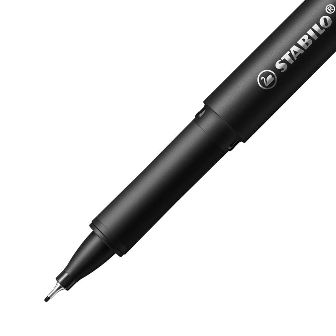 Stabilo | dr!ver Series | Premium Fineliner & Felt Tip | Pack of 4 | 0.4 MM | Black, Blue, Green, Red Stabilo