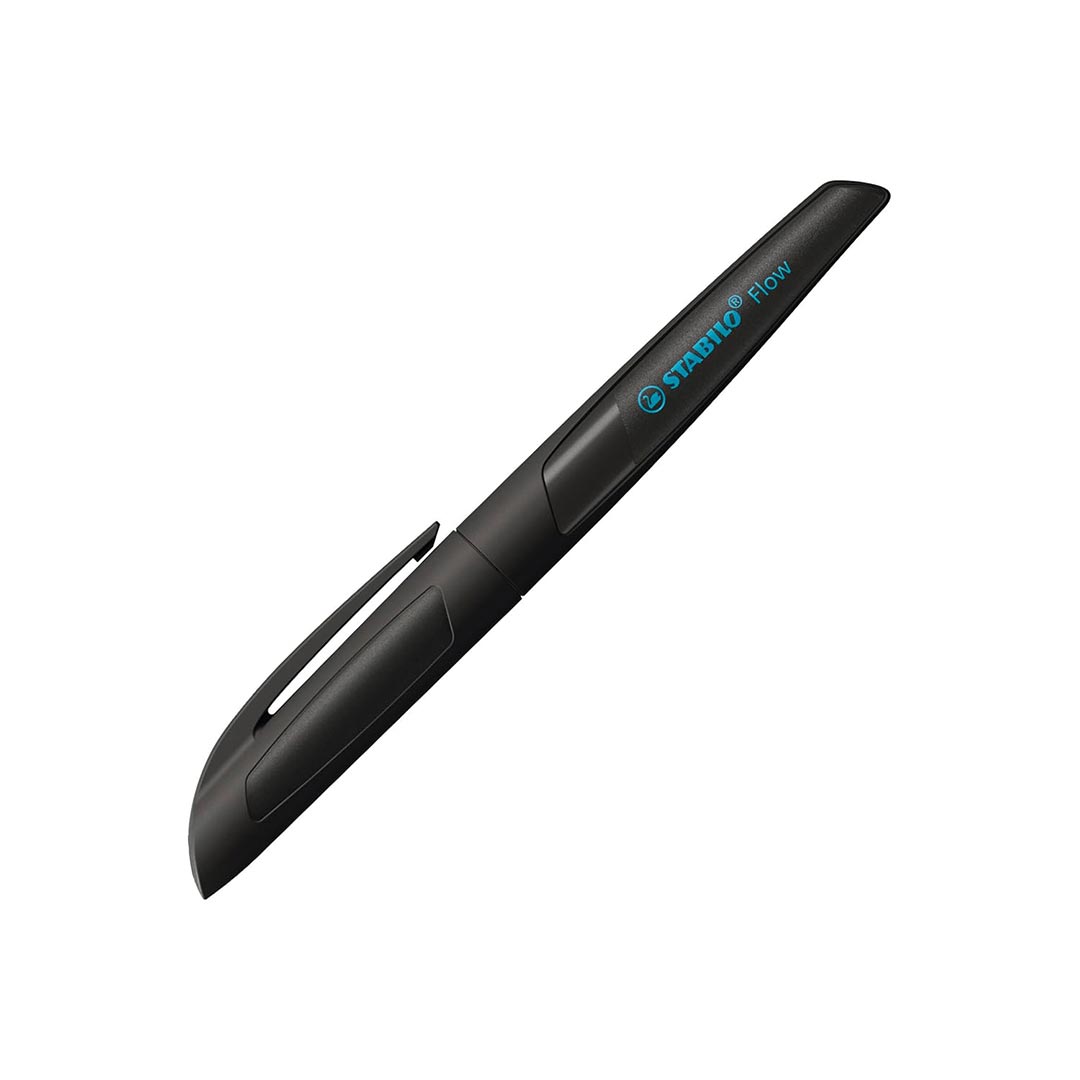 Stabilo | Flow | Ballpoint Pen | Black | Pack of 1 | Including Blue Refill | 0.5mm Stabilo