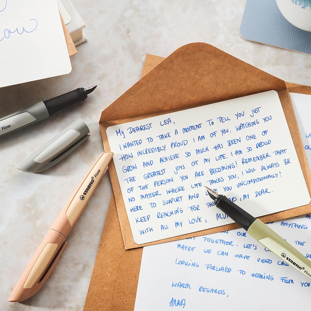 Stabilo | Fountain Pen | Flow Monochrome | Medium Nib | Grey Stabilo