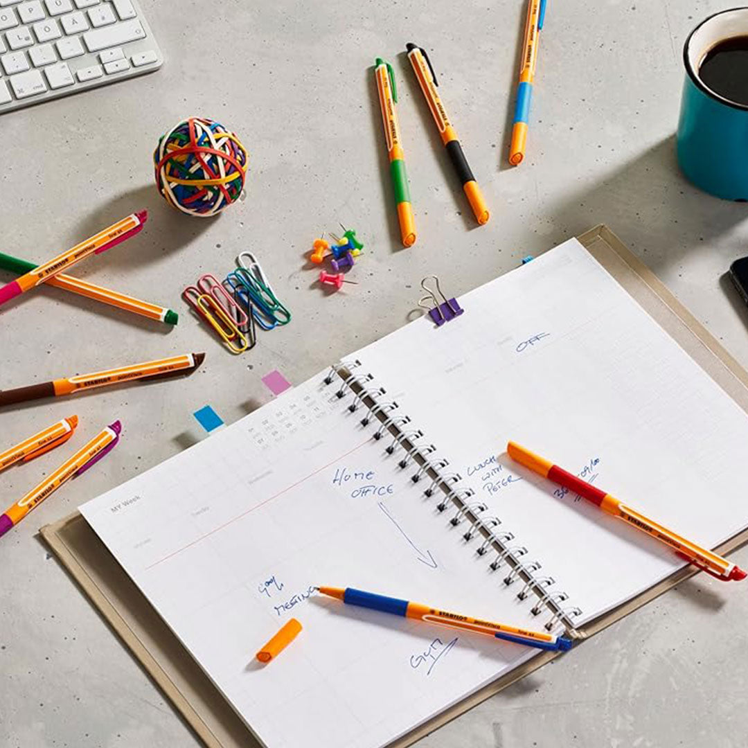 Stabilo | Gel Roller Ball Pen | Point Visco | Wallet Of 4 Stabilo