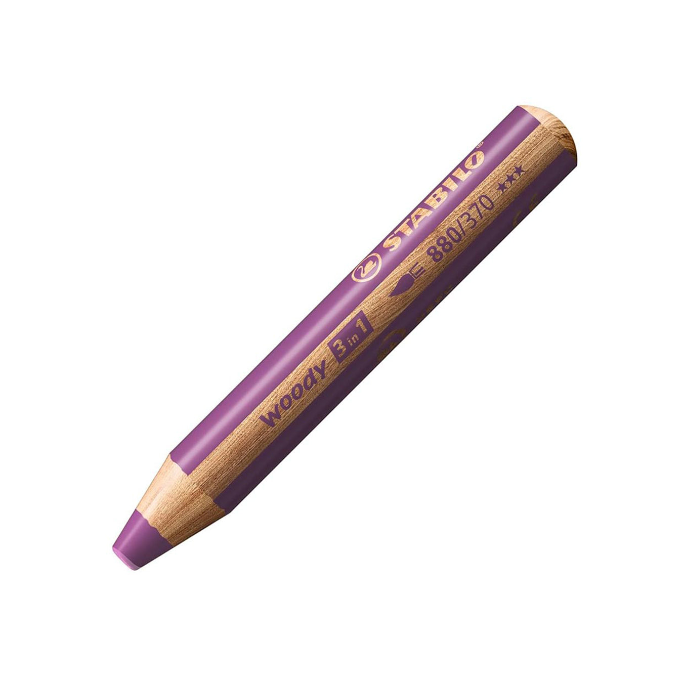 Stabilo | Multi-Talented Pencil | Woody 3 In 1 Duo | Lilac | 1 Piece Stabilo