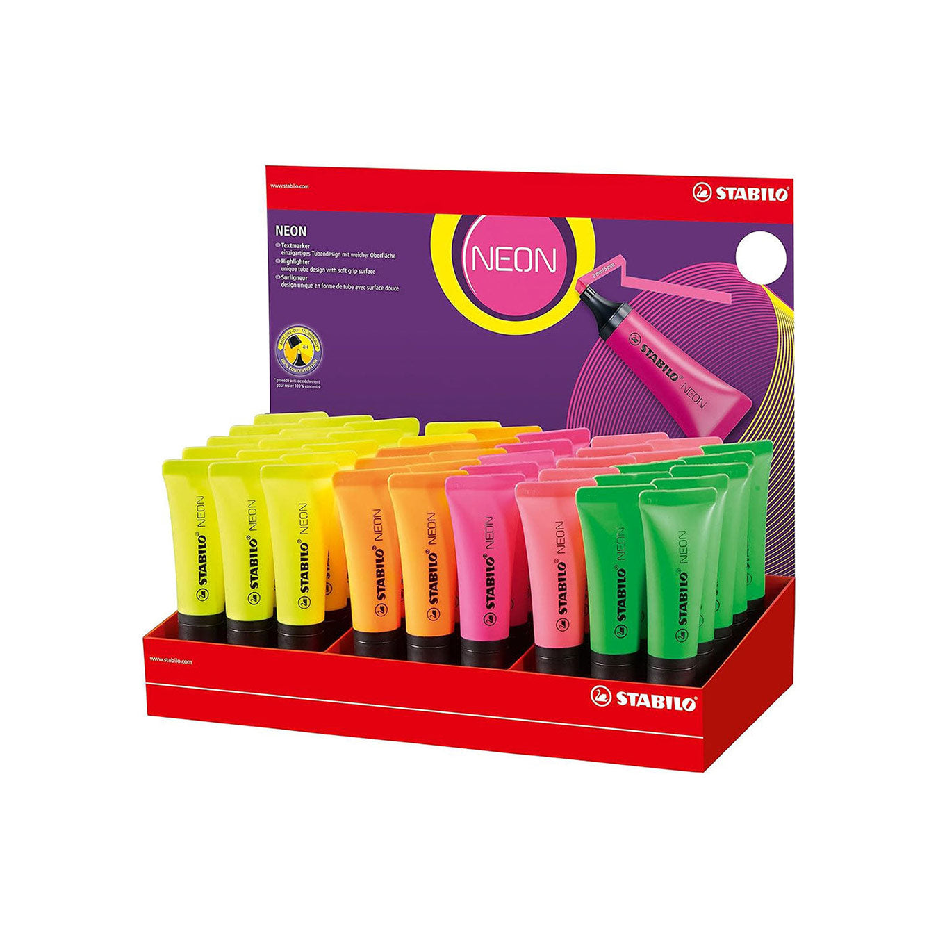 STABILO Neon Highlighter Pen  – 45 PCS Stabilo