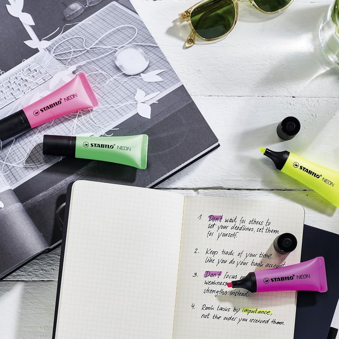 STABILO Neon Highlighter Pen  – 45 PCS Stabilo