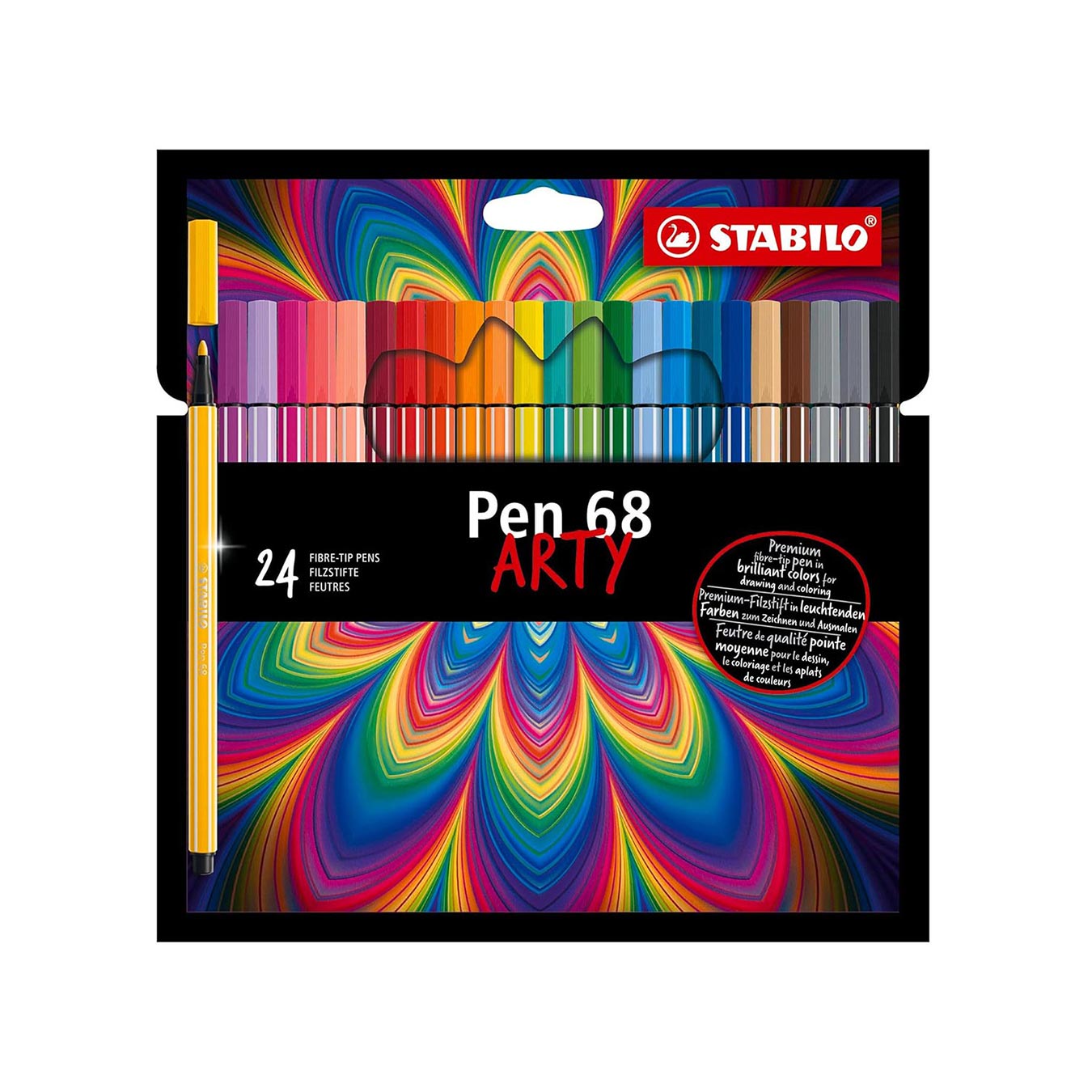 Stabilo Pen 68 Arty Felt Tip Pens | Set of 30 Colors Stabilo