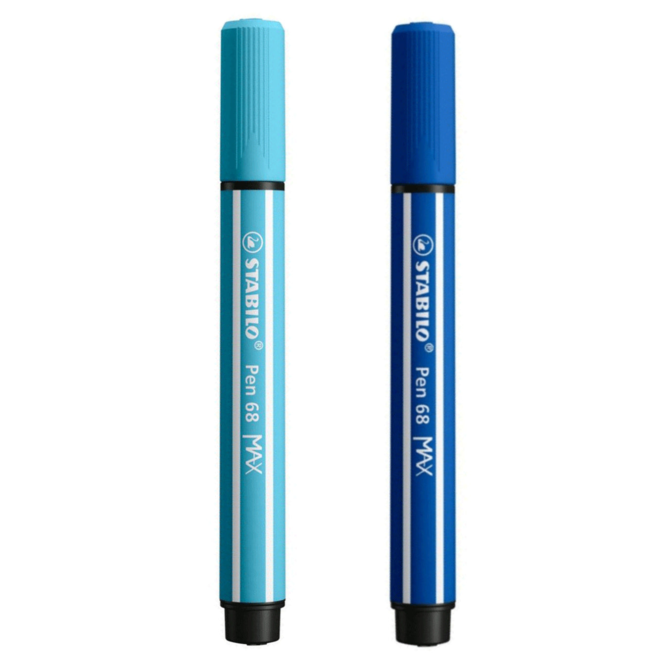 Stabilo | Pen 68 | Max Arty | Dark Blue And Light Blue | Pack of 2 Stabilo