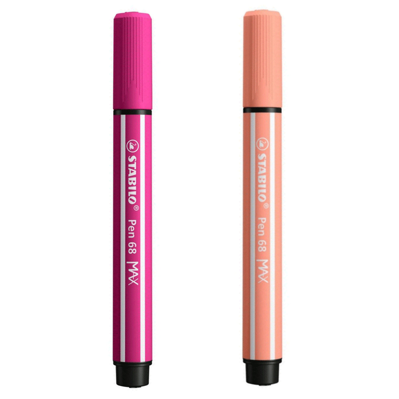 Stabilo | Pen 68 | Max Arty | Pink And Flesh | Pack of 2 Stabilo