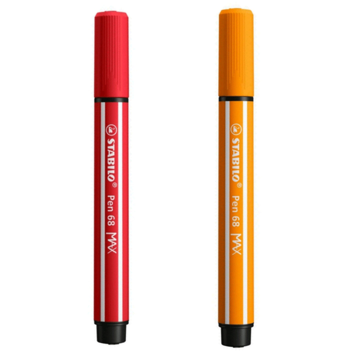 Stabilo | Pen 68 | Max Arty | Red And Orange | Pack of 2 Stabilo