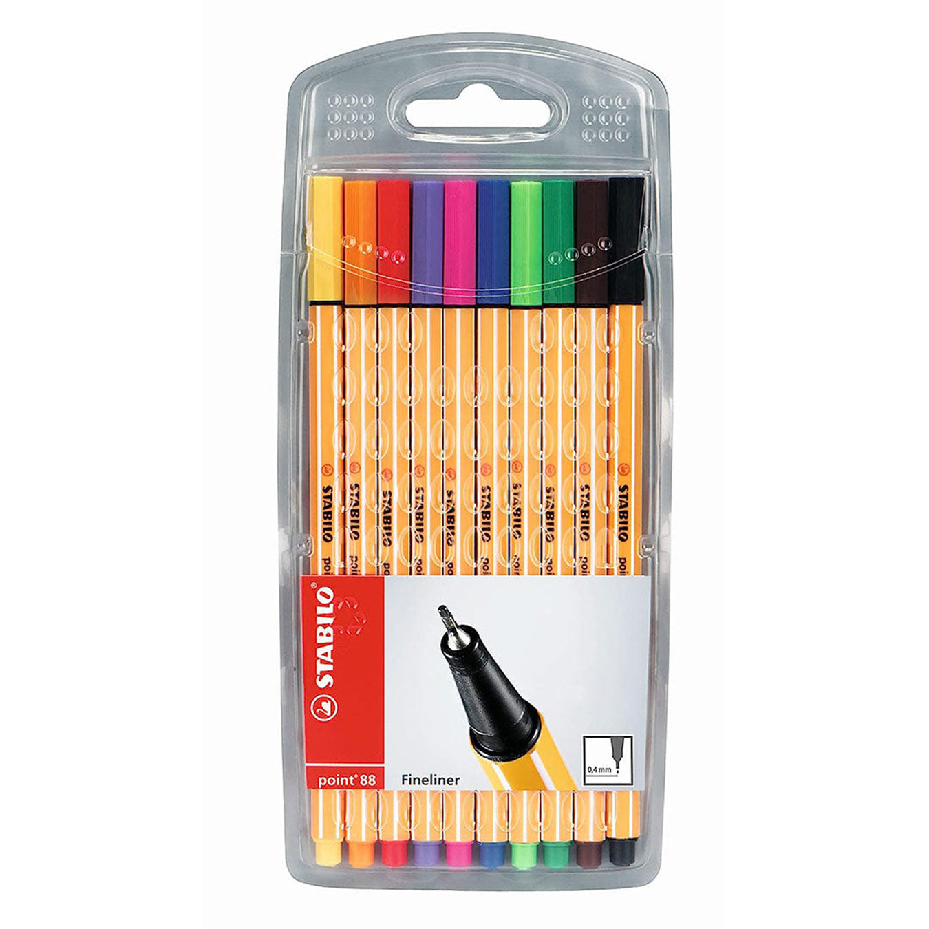 Stabilo | Point 88 | Fineliner | Assorted Colors | Pack Of 10 Stabilo