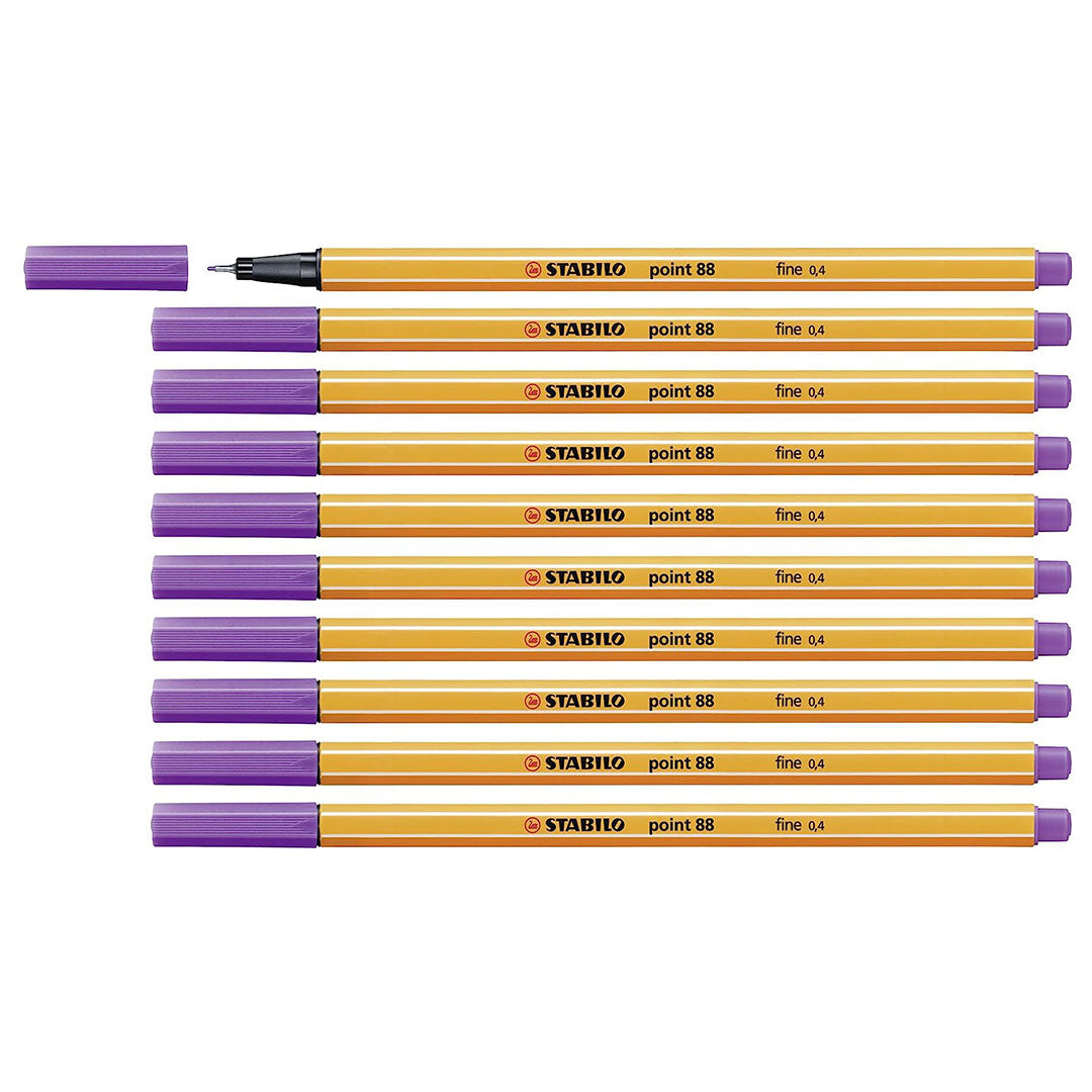 Stabilo | Point 88 | Fineliner | Voilet | Pack Of 10 Stabilo