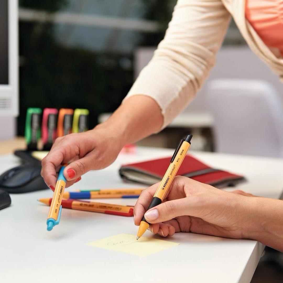 Stabilo | Pointball | Ballpoint Pen | Multicolored | Pack Of 4 Stabilo