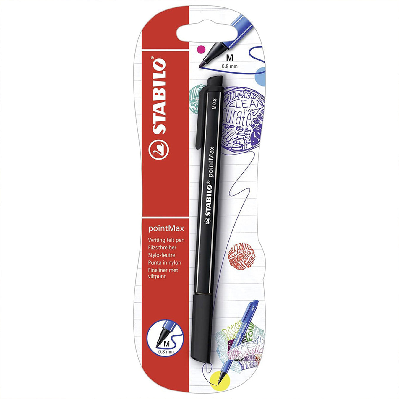 Stabilo | Pointmax | Nylon Tip | Black | Pack Of 1 Stabilo