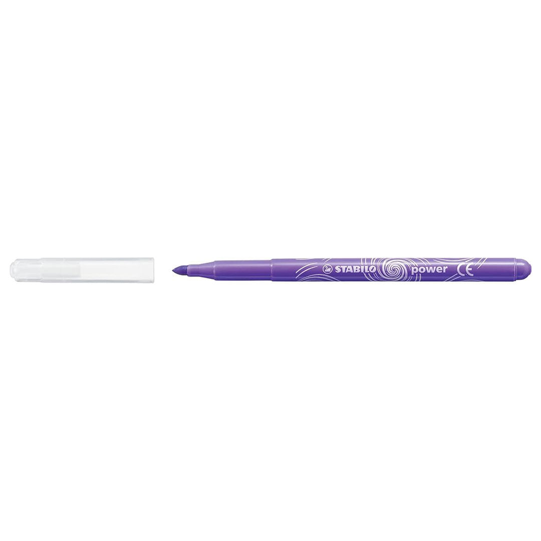 Stabilo | Power | Fibre-Tip | Pack of 12 | Assorted Colours Stabilo