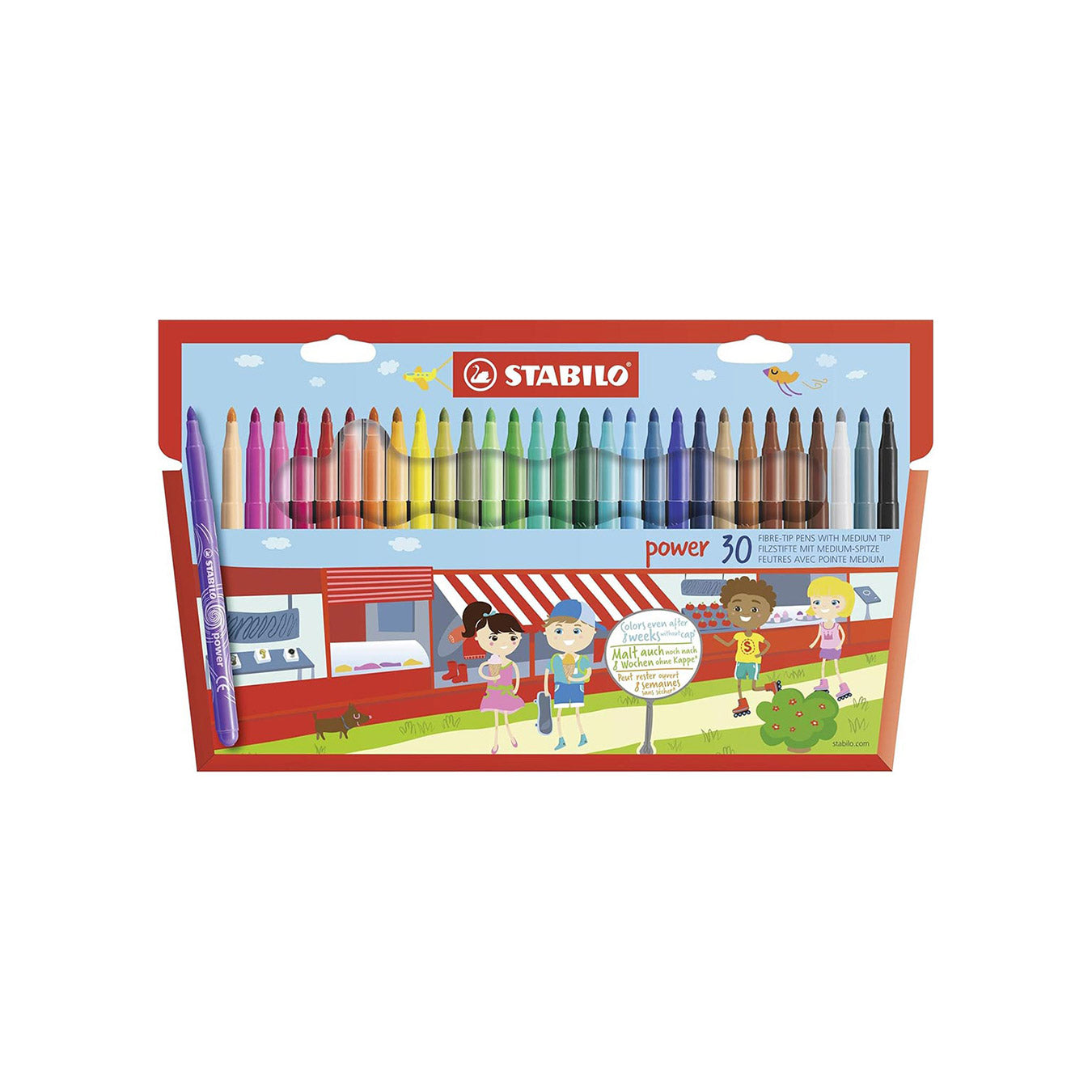 Stabilo | Power | Fibre-Tip | Pack of 30 | Multicolored Stabilo