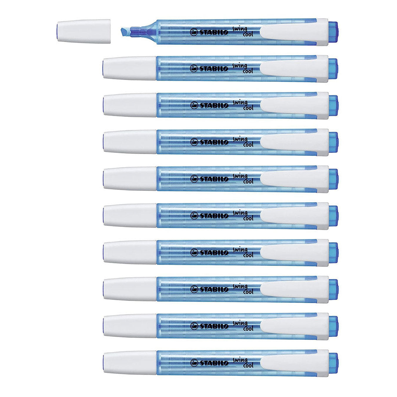 Stabilo | Swing Cool | Blue | Pack Of 10Pcs | Highlighter Pen Stabilo