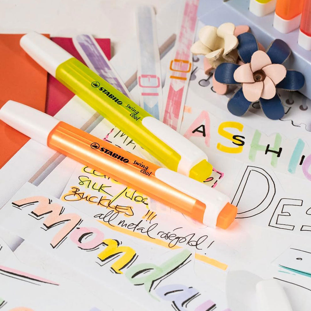 Stabilo | Swing Cool | Assorted Colours | Box Of 6 | Highlighter Pen Stabilo