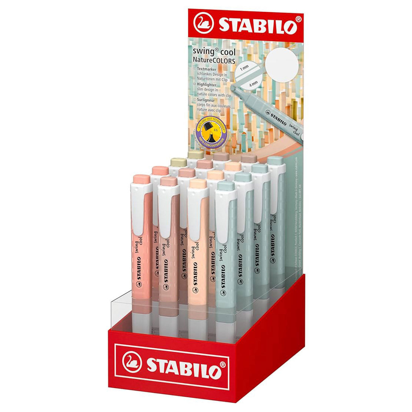 STABILO Swing Cool Highlighter Display - Box of 16 Stabilo