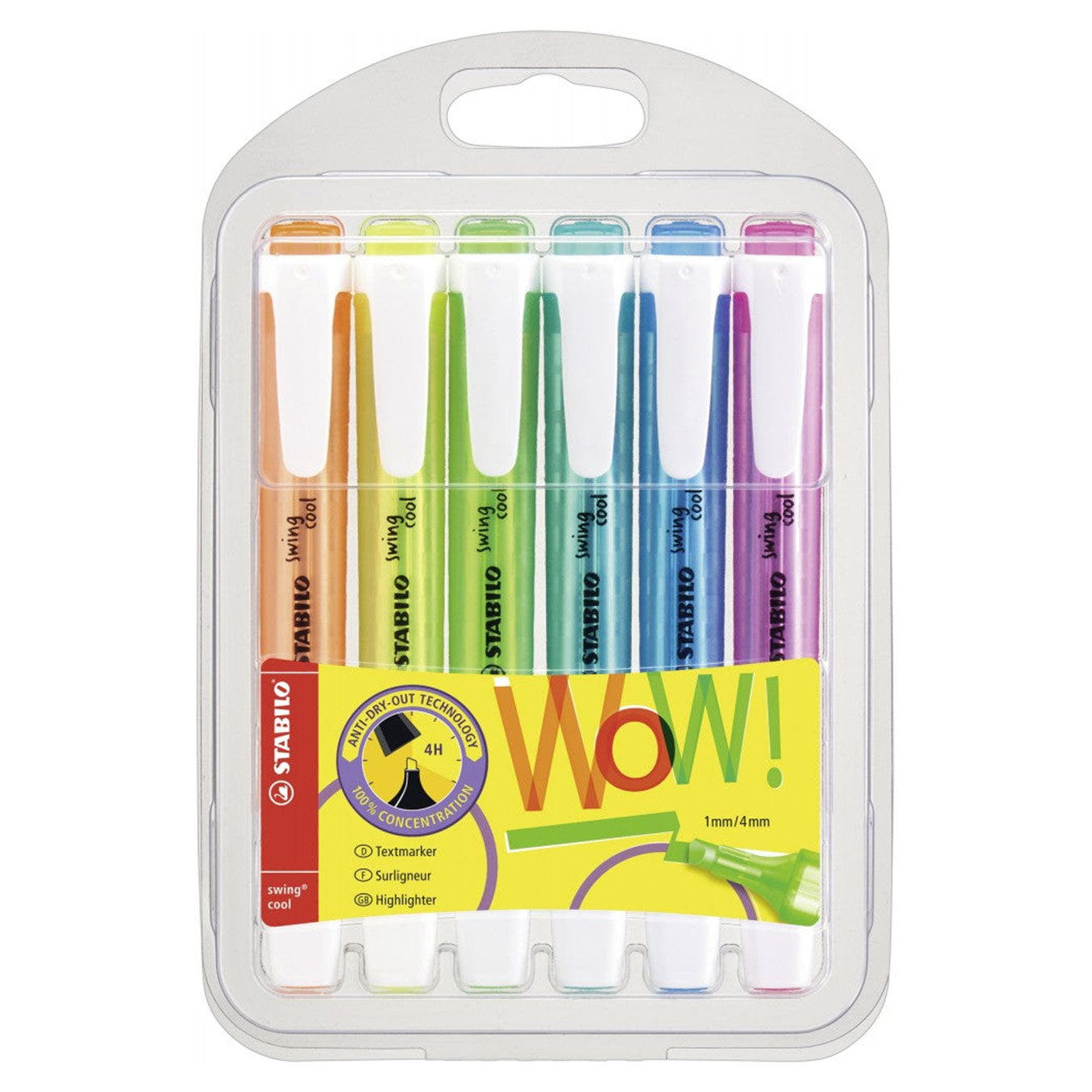 Stabilo | Swing Cool | Pack Of 6Pcs | Highlighter Pen Stabilo