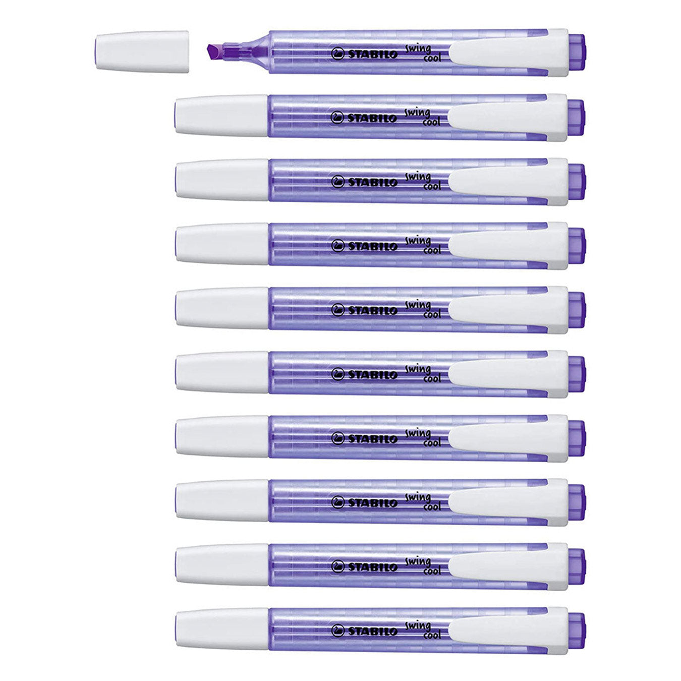Stabilo | Swing Cool | Lavender | Pack Of 10Pcs | Highlighter Pen Stabilo