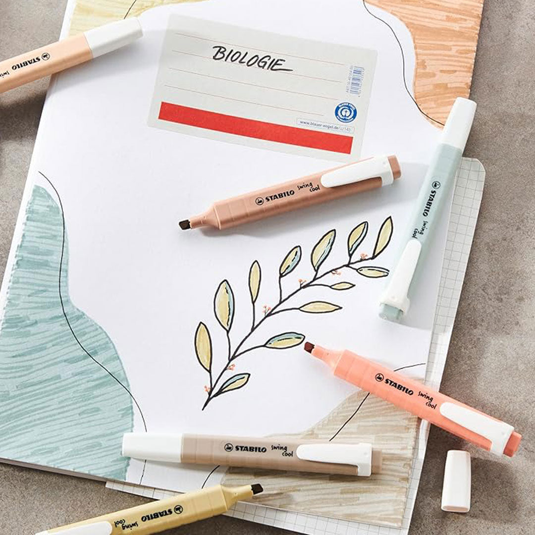 STABILO Swing Cool NatureCOLORS Highlighter - Beige (10 PCS) Stabilo