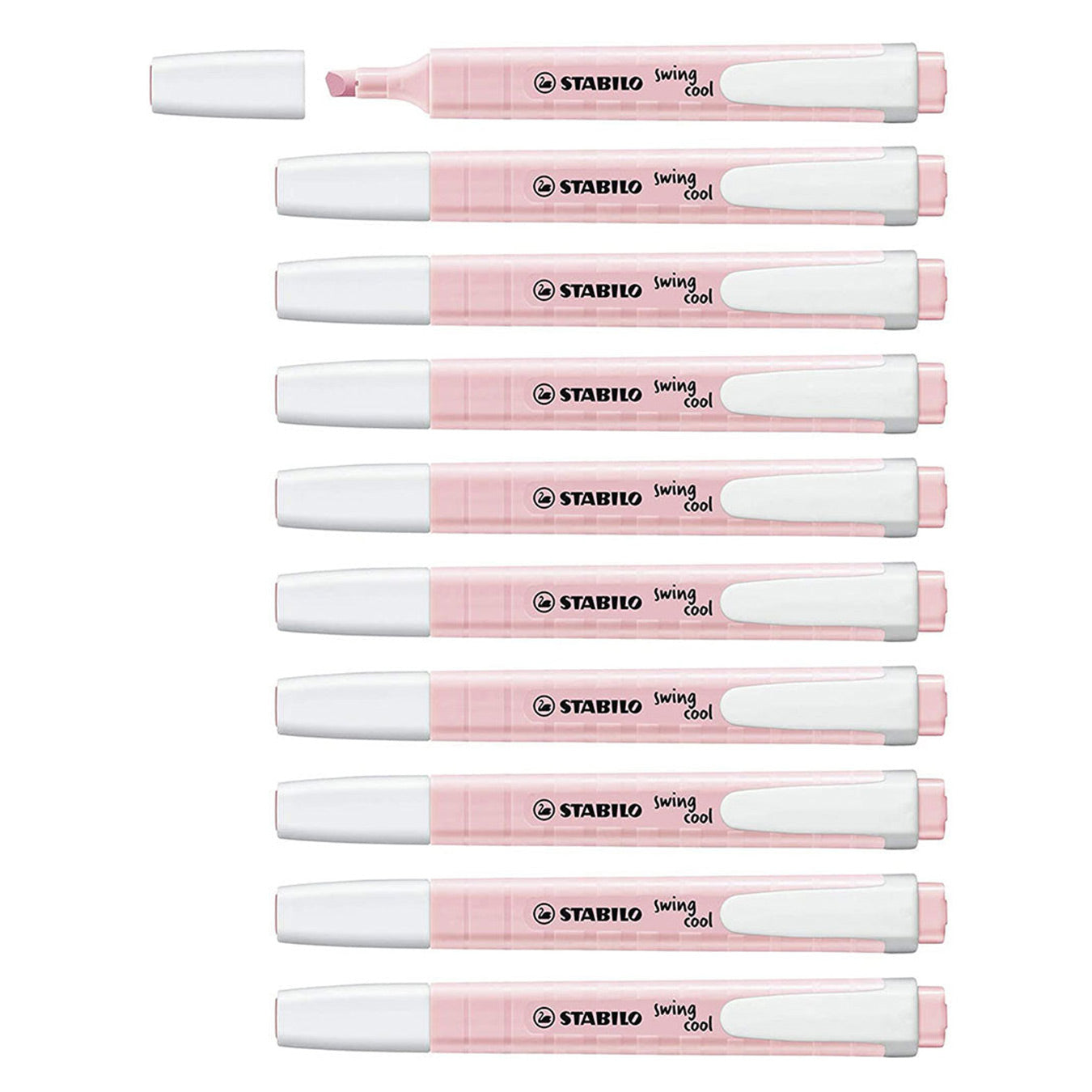 Stabilo | Swing Cool | Pastel | Blush | Pack Of 10Pcs | Highlighter Pen Stabilo