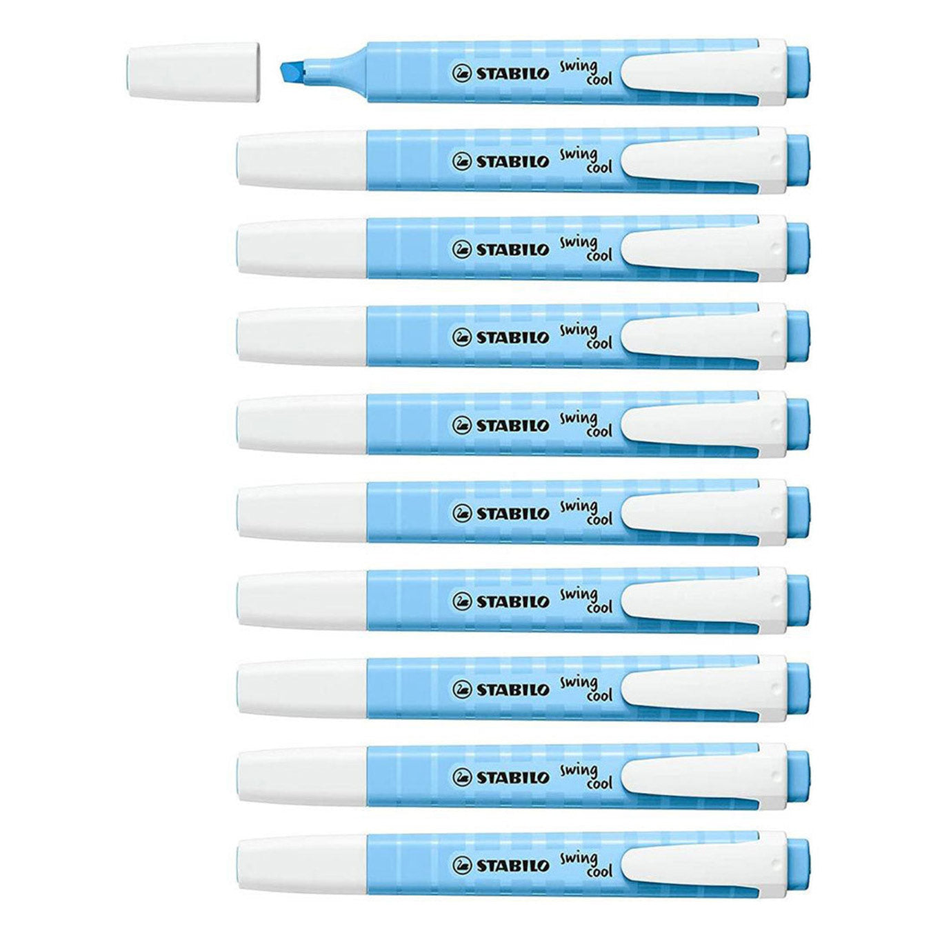 Stabilo | Swing Cool | Pastel | Breezy Blue | Pack Of 10Pcs | Highlighter Pen Stabilo