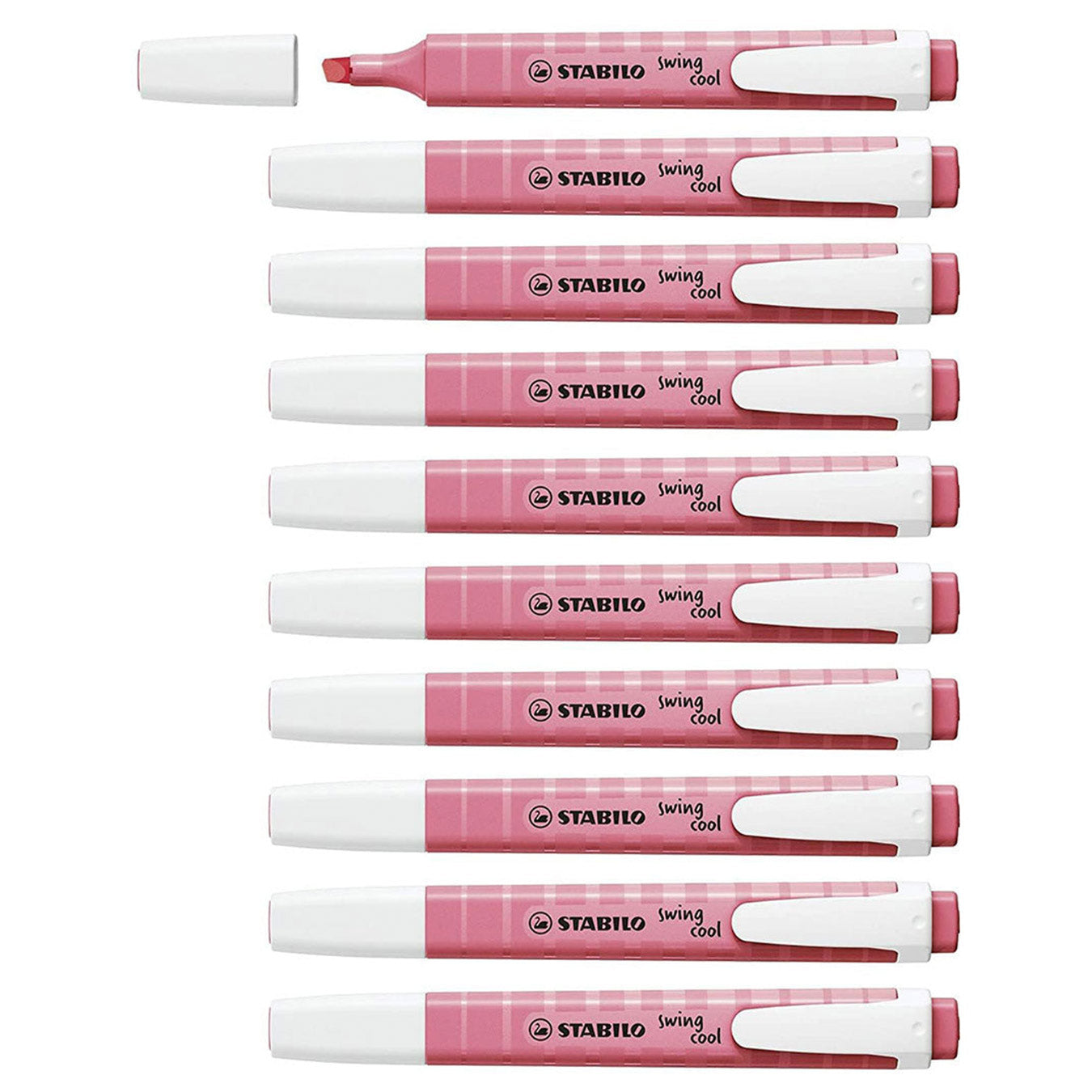 Stabilo | Swing Cool | Pastel | Cherry Blossom Pink | Pack Of 10Pcs | Highlighter Pen Stabilo