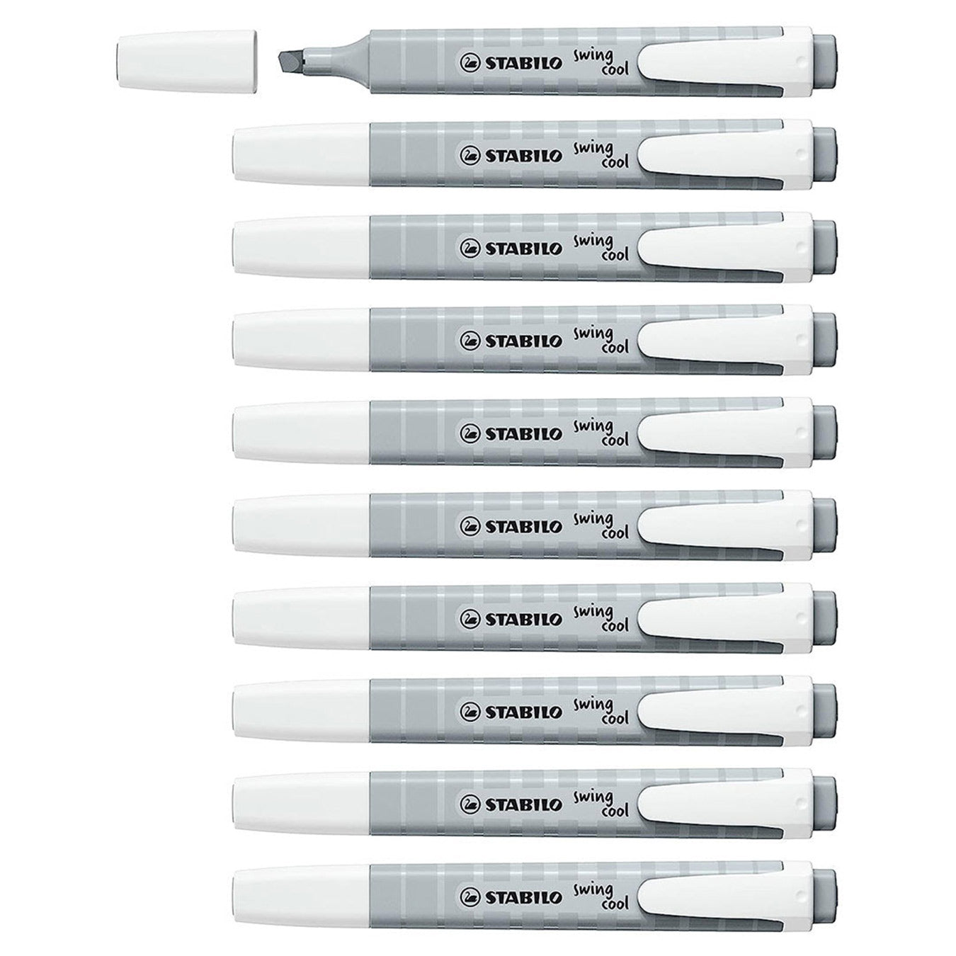 Stabilo | Swing Cool | Pastel | Dusty Grey | Pack Of 10Pcs | Highlighter Pen Stabilo