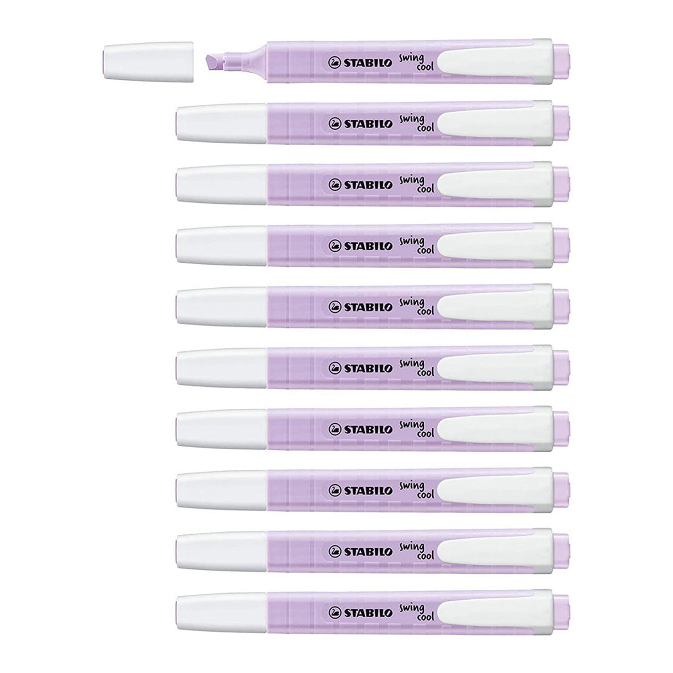 Stabilo | Swing Cool | Pastel | Lilac | Pack Of 10Pcs | Highlighter Pen Stabilo