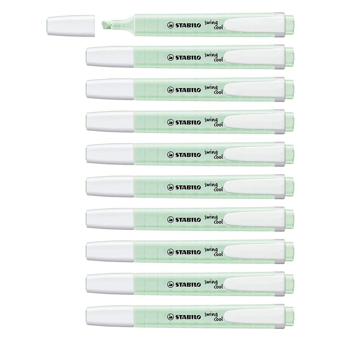Stabilo | Swing Cool | Pastel | Mint | Pack Of 10Pcs | Highlighter Pen Stabilo