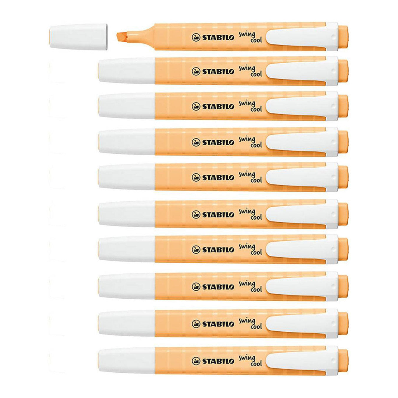 Stabilo | Swing Cool | Pastel | Orange | Pack Of 10Pcs | Highlighter Pen Stabilo