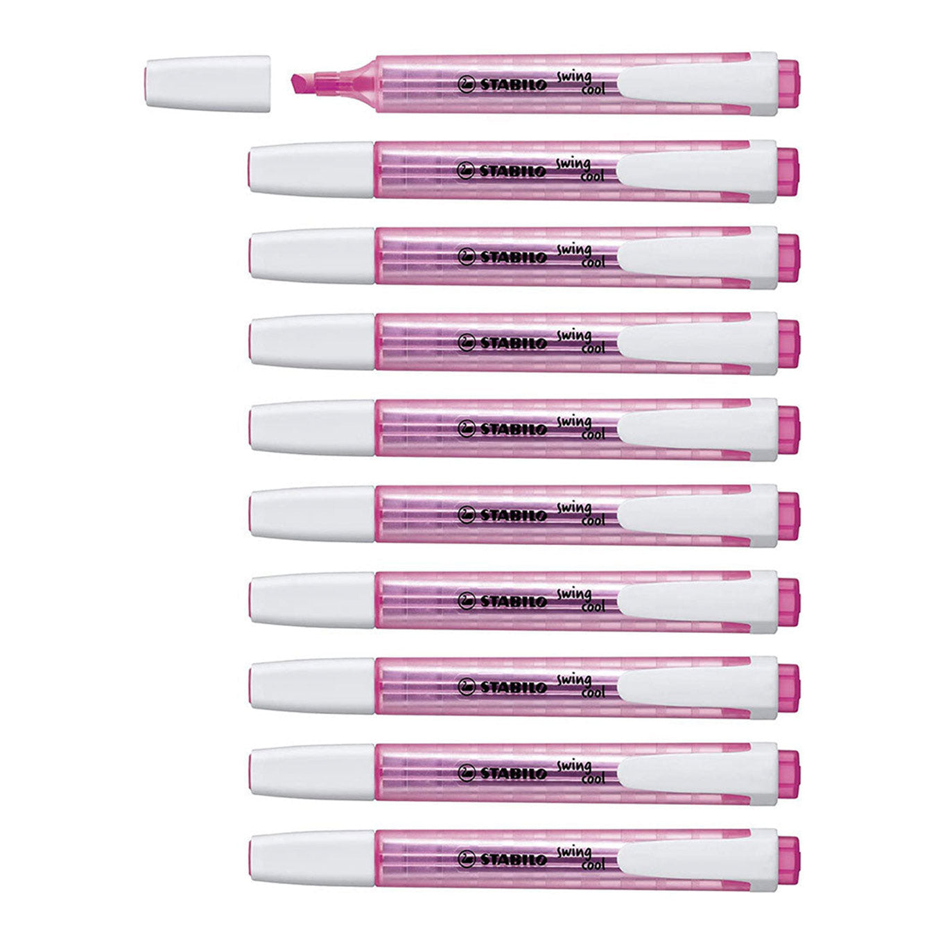 Stabilo | Swing Cool | Pink | Pack Of 10Pcs | Highlighter Pen Stabilo