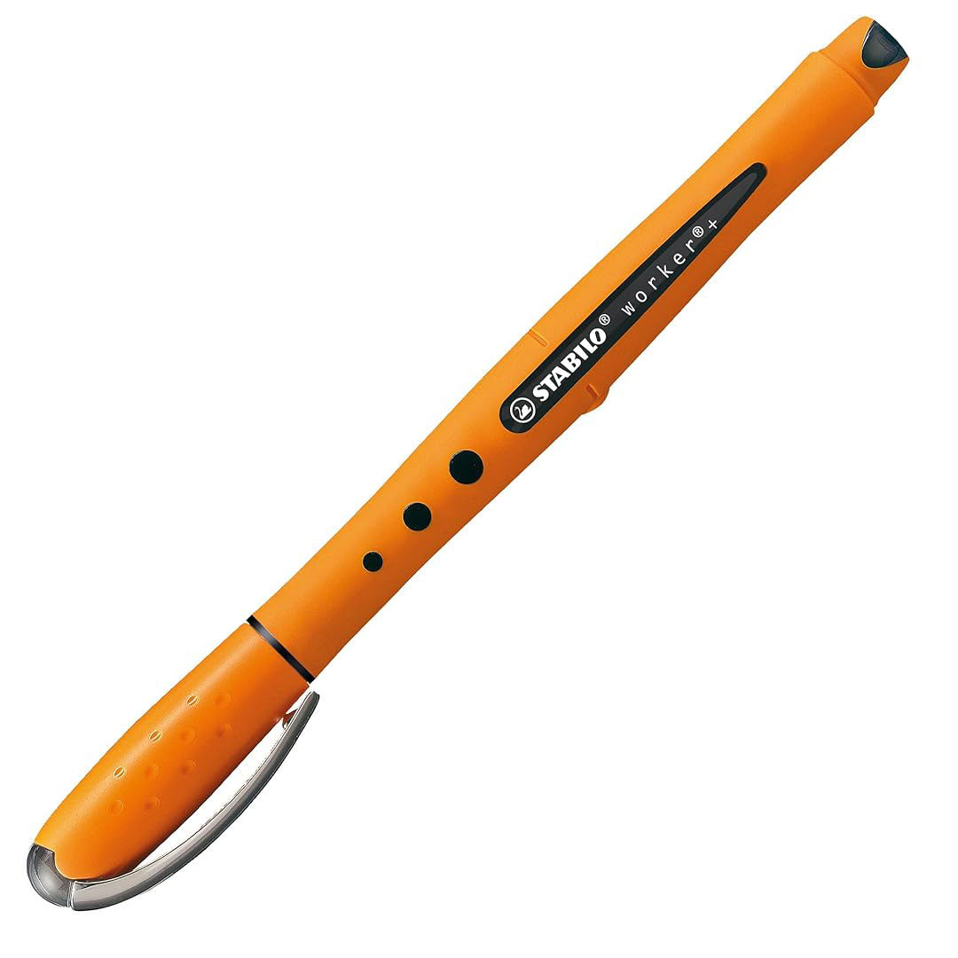 Stabilo | Worker+ | Roller Ball Pen | 0.5 mm | Black Stabilo