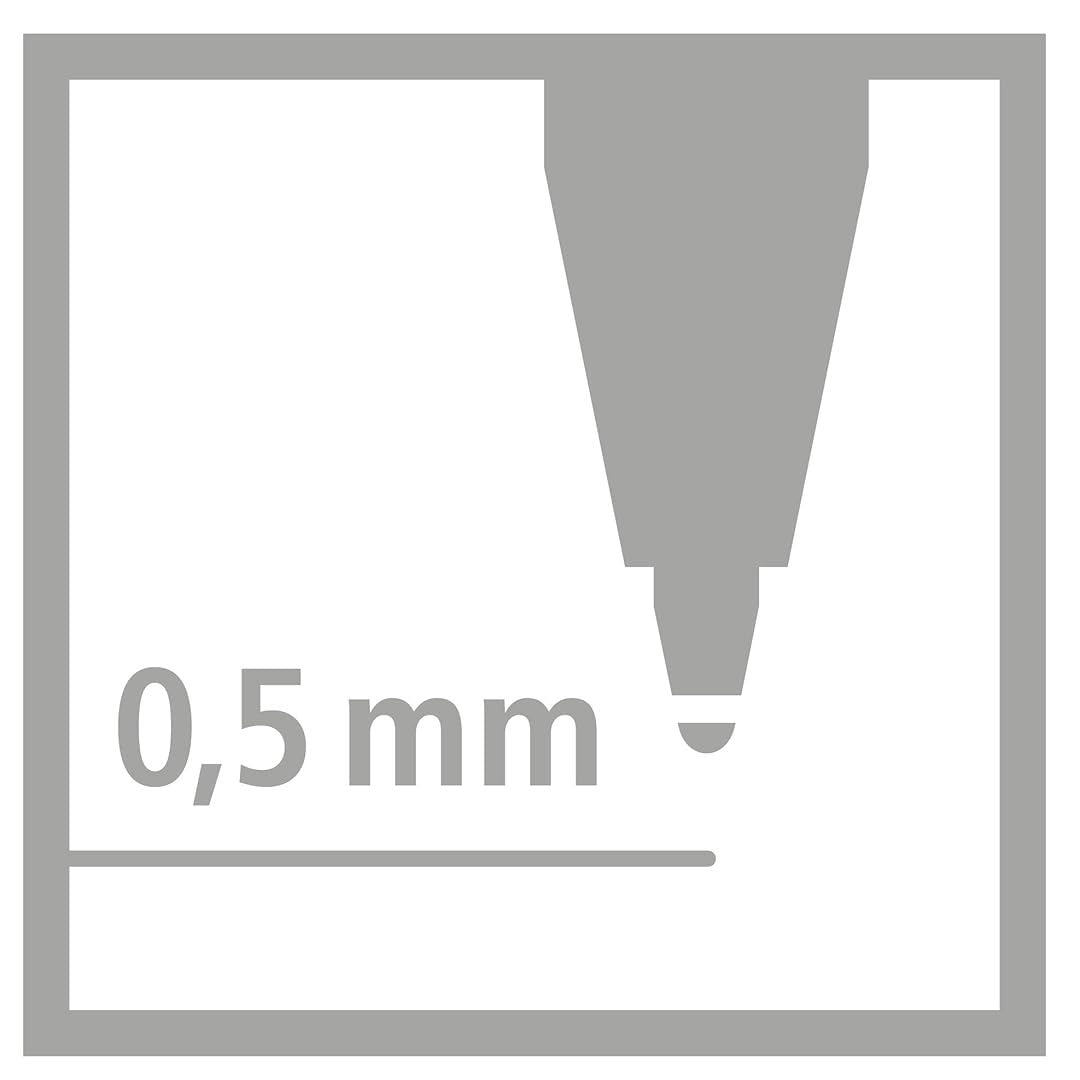 Stabilo | Worker+ | Roller Ball Pen | 0.5 mm | Black Stabilo