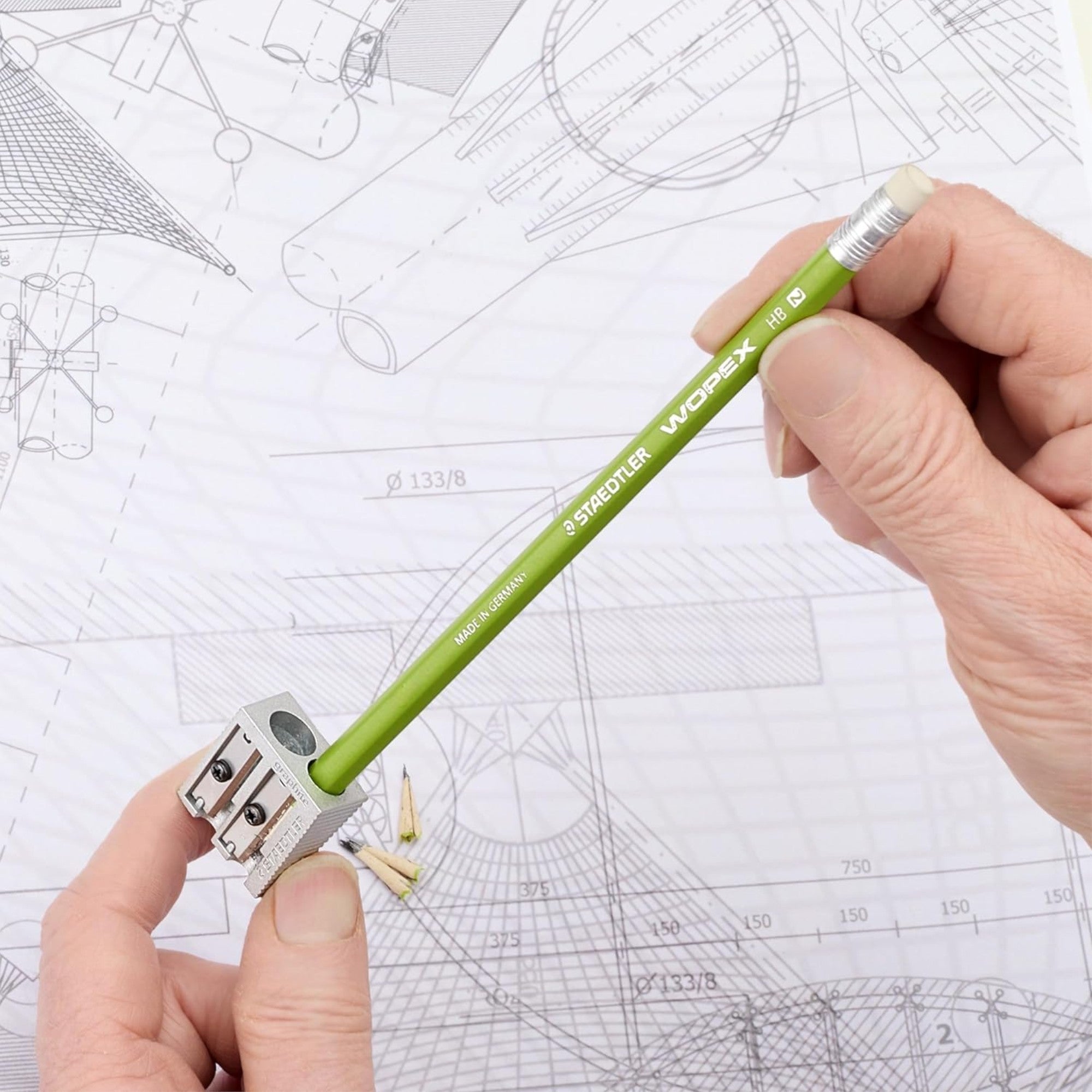 Staedtler Metal Pencil Sharpener - Single & Double Hole